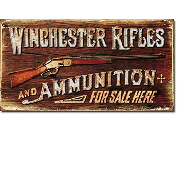 1958 Western Winchester Deer Retro Tin Metal Sign 8 x 12